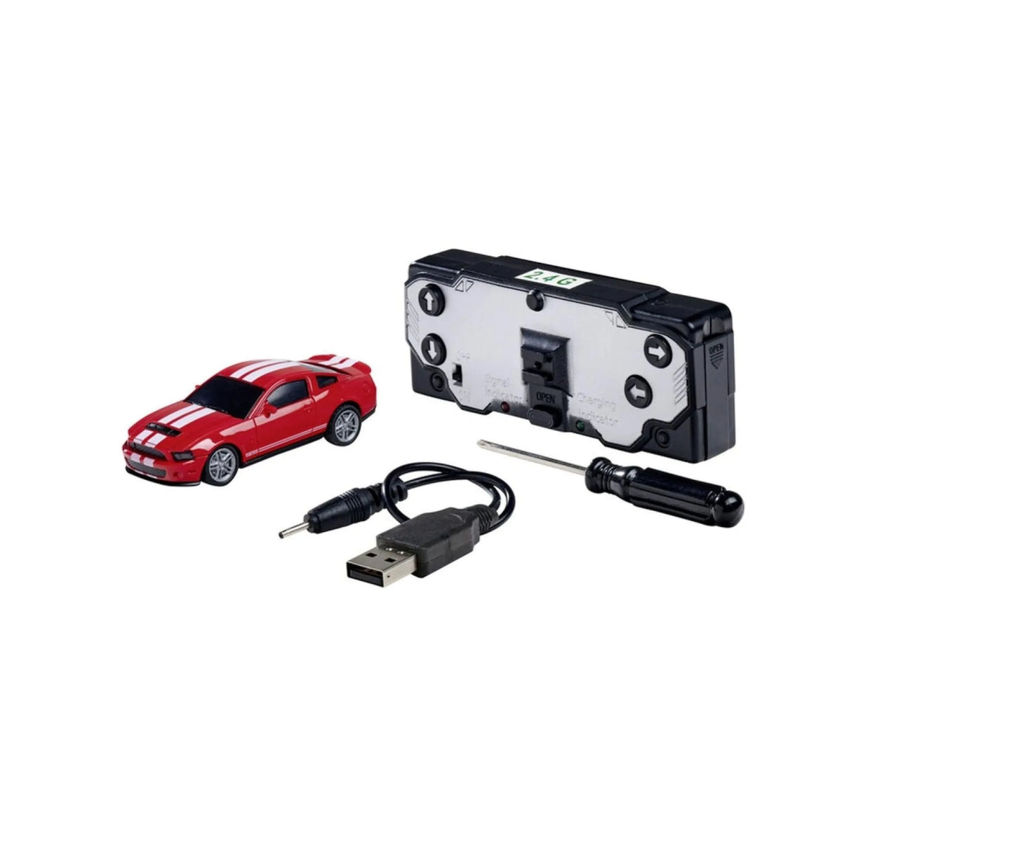 Carson 1:60 Nano Racer Ford Mustang Shelby GT500 rot