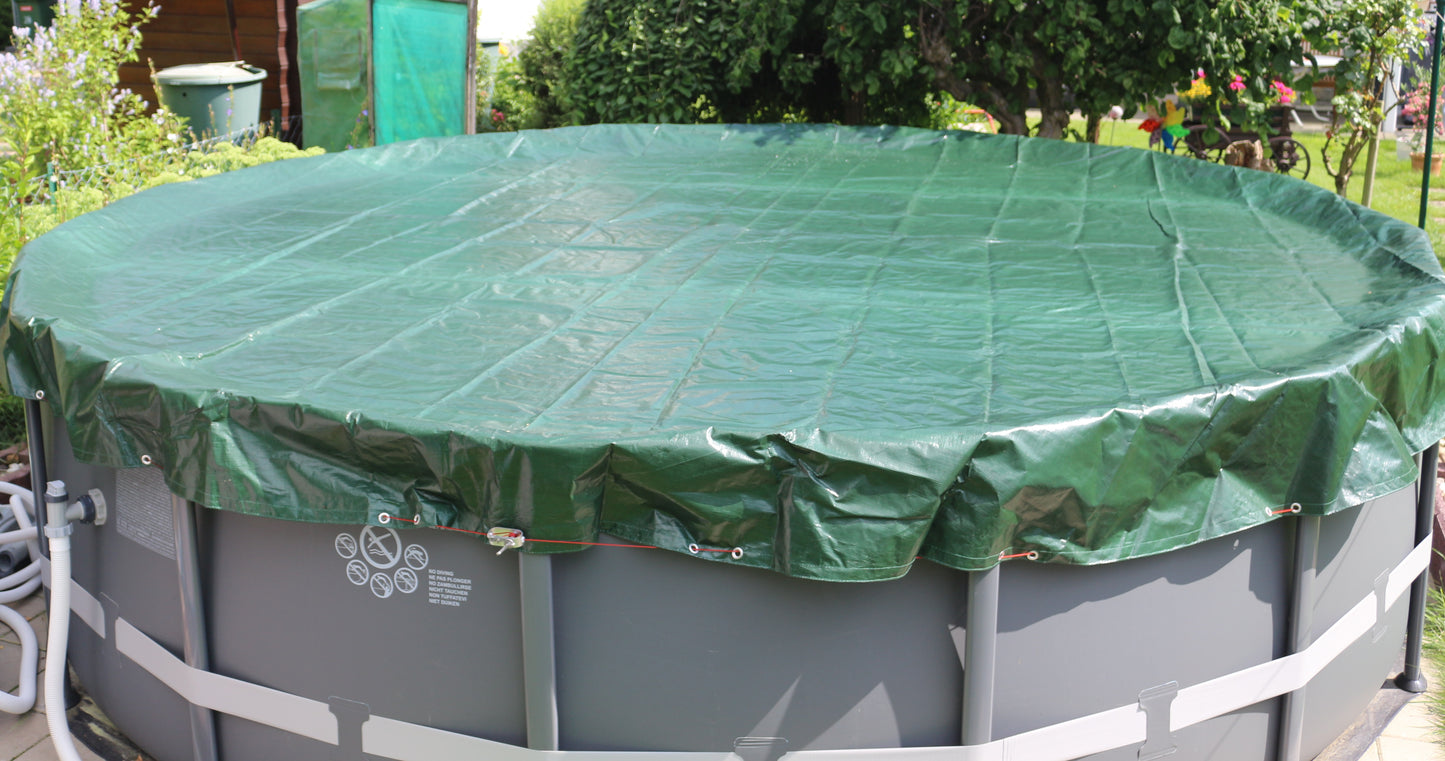 Sommer- & Winter-Abdeckplane für runde Pools 4,5-4,6 m
