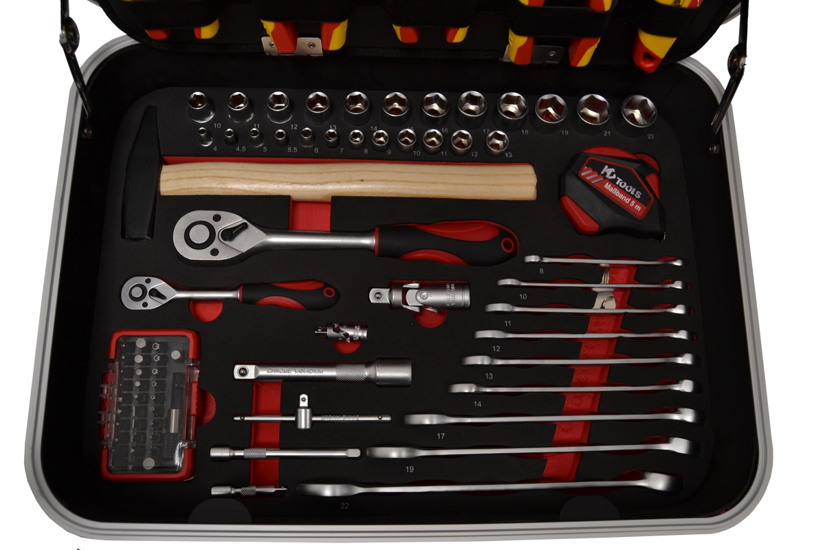 HC Tools Werkzeugkoffer Elektro 129-tlg.