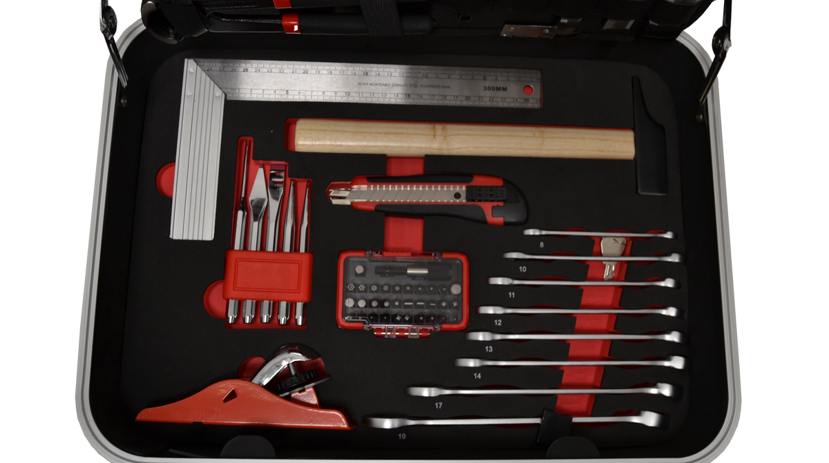 HC Tools Werkzeugkofffer Tischler 96-tlg.