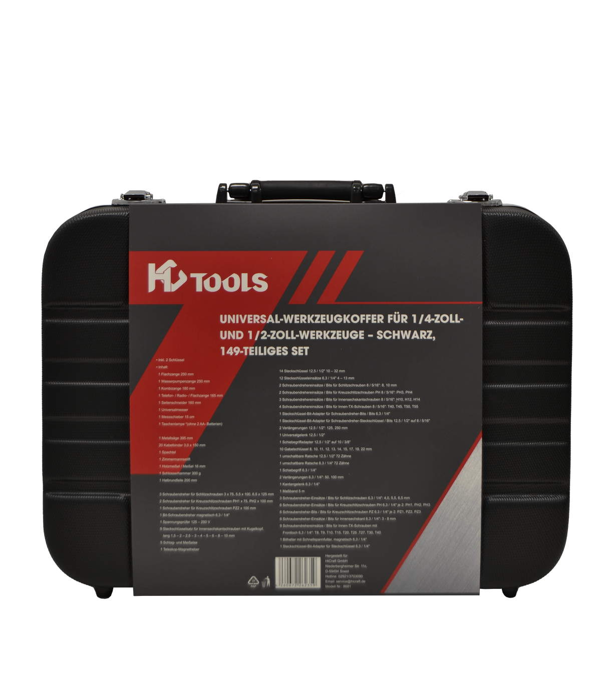HC Tools Werkzeugkoffer Universal 149-tlg.