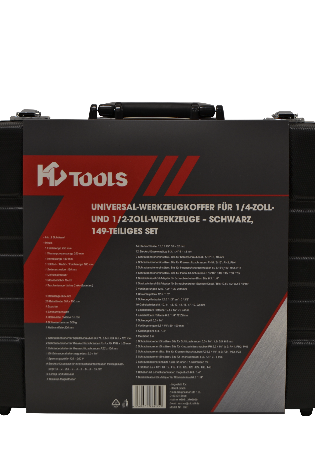HC Tools Werkzeugkoffer Universal 149-tlg.