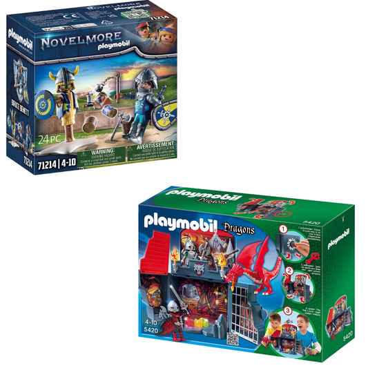 Videodeal PLAYMOBIL-Ritterabenteuern – Prinz Arwynn & Drachenverlies-Spielbox