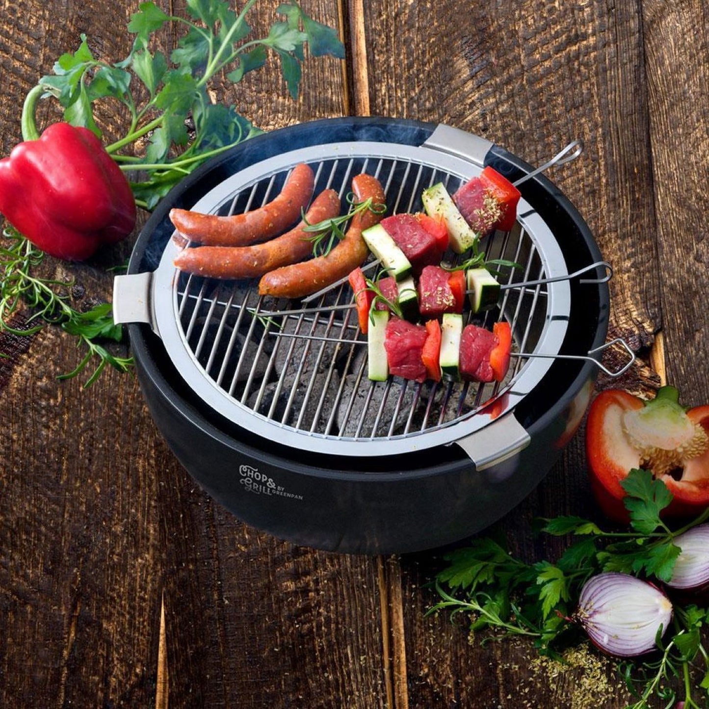 Greenpan Tischgrill "Chop & Grill" Holzkohlegrill - CC001674-001
