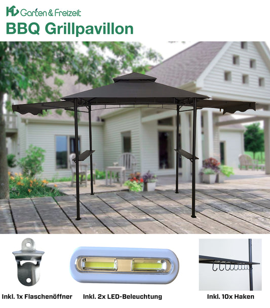 BBQ Grillpavillon anthrazit