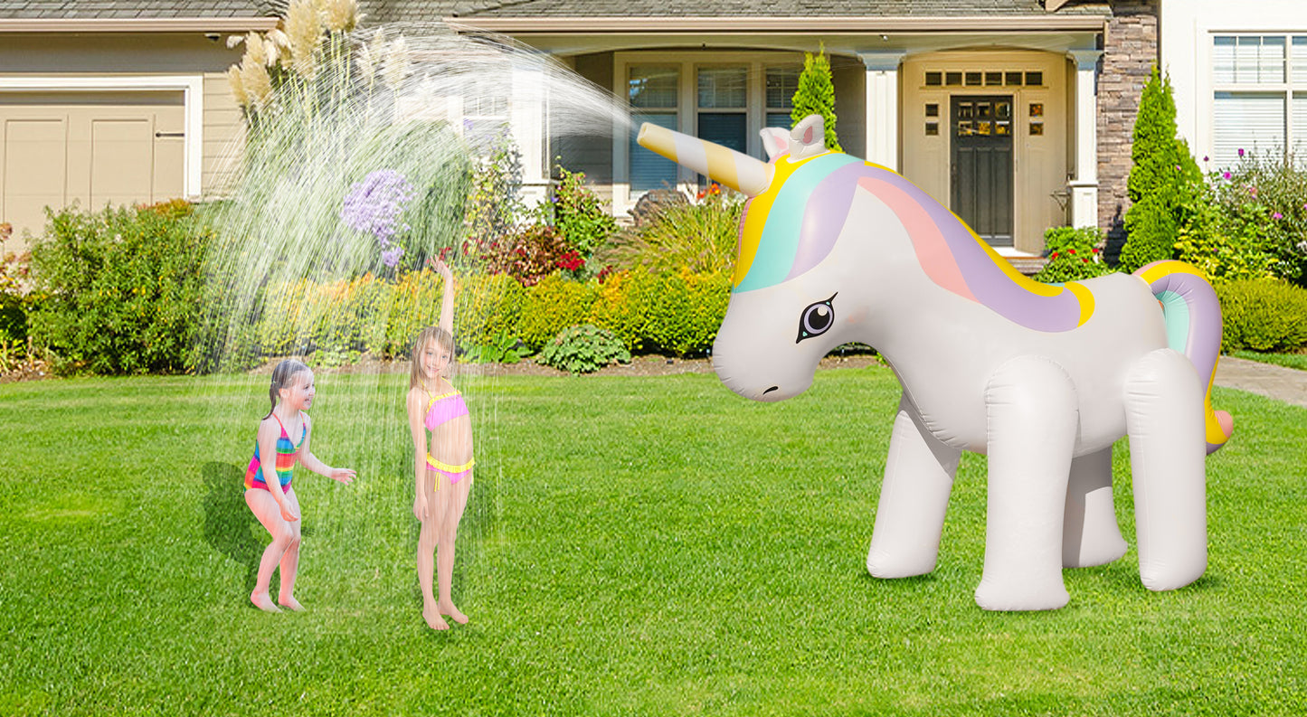 HC Garten & Freizeit Kinder Wassersprenkler Einhorn bunt 315x226x108 cm