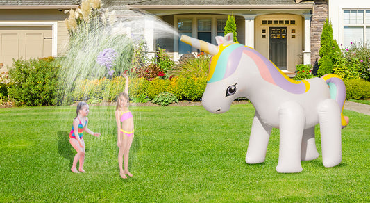 HC Garten & Freizeit Kinder Wassersprenkler Einhorn bunt 315x226x108 cm